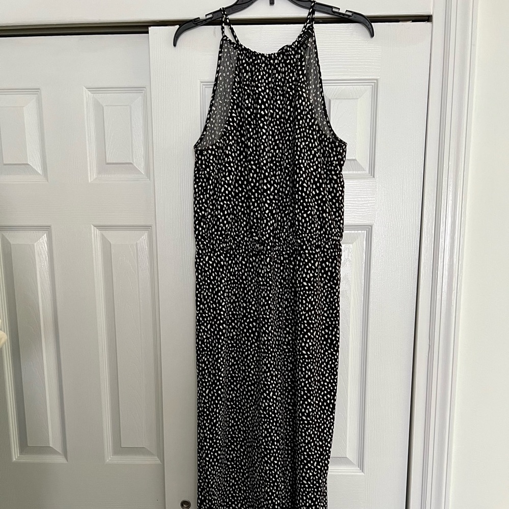 Pebble Print Wide Leg Jumpsuit